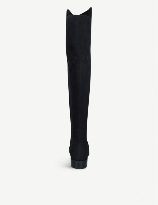 5050 suede heeled over-the-knee boots