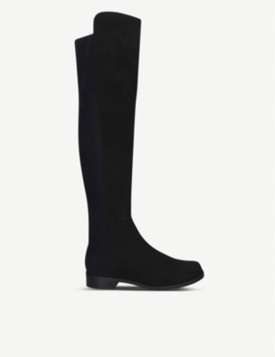 STUART WEITZMAN 5050 suede heeled over the knee boots Selfridges