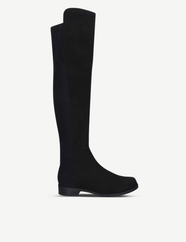 5050 suede heeled over-the-knee boots