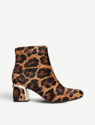 Dkny leopard cheap print boots