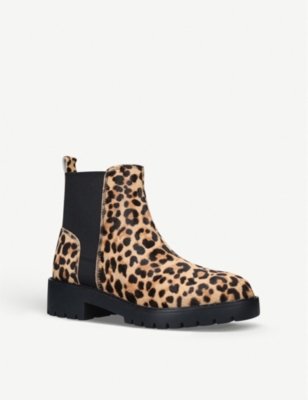 steve madden leopard chelsea boots