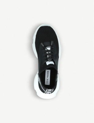 steve madden black match chunky trainer