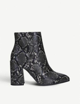 snakeskin leather boots