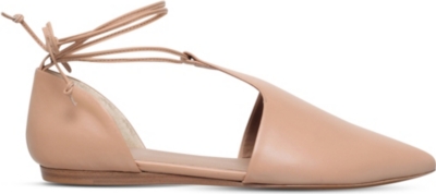 vince leather flats