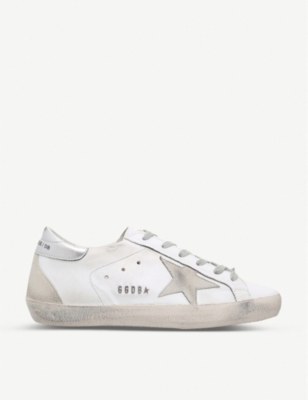 GOLDEN GOOSE: Women's Superstar W77 leather trainers