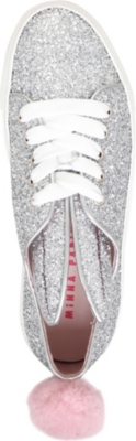 MINNA PARIKKA Glitter-embellished leather sneakers