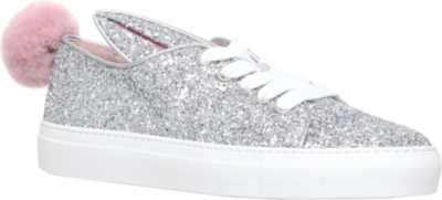 MINNA PARIKKA Glitter-embellished leather sneakers