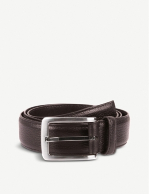 DENTS Textured leather belt