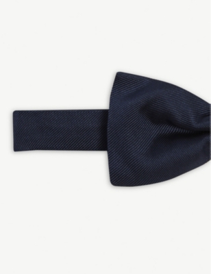 HUGO BOSS PLAIN SILK BOW TIE