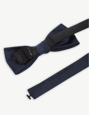 HUGO BOSS PLAIN SILK BOW TIE