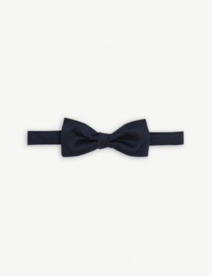 HUGO BOSS PLAIN SILK BOW TIE