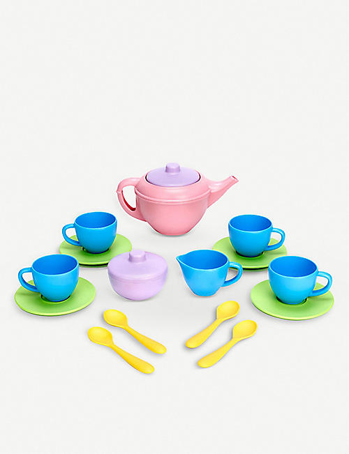 绿色玩具：再生塑料茶具