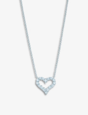 Tiffany & Co Womens Tiffany Hearts Pendant With Diamonds In Platinum