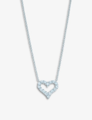 Tiffany & Co Womens Platinum Tiffany Hearts Pendant With Diamonds In Platinum