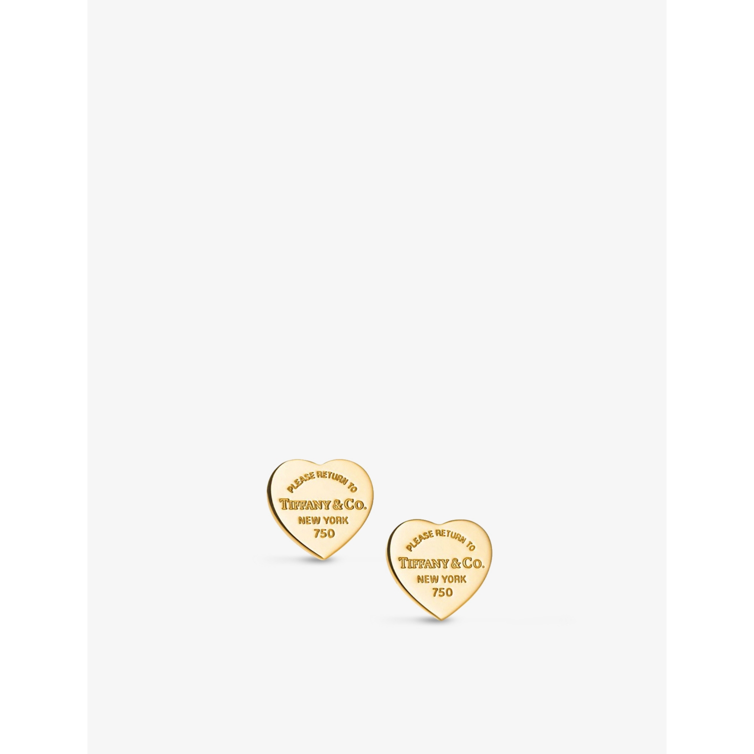 Tiffany & Co. Mini Heart Tag 18ct Gold Earrings