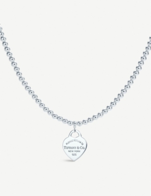 tiffany silver heart necklace