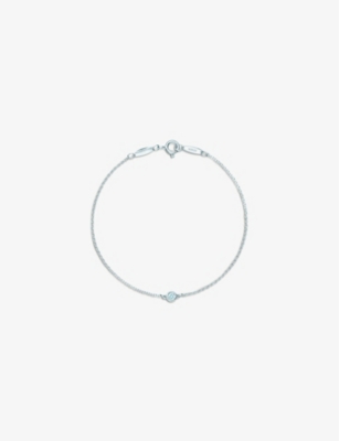 Tiffany & Co Womens Silver Elsa Peretti® Diamonds By The Yard® Bracelet In Sterling Silver