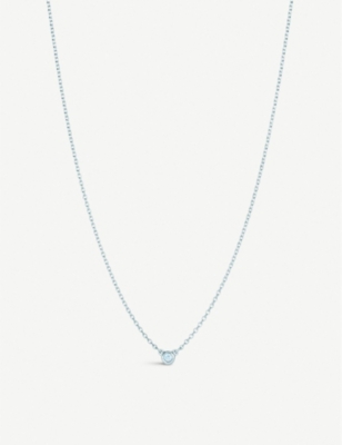 TIFFANY & CO: Elsa Peretti® Diamonds by the Yard® sterling-silver and 0.05ct diamond pendant necklace