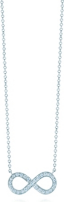 tiffany diamond infinity necklace