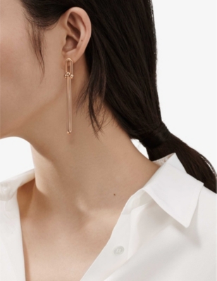 TIFFANY & CO: Tiffany HardWear 18ct rose-gold earrings