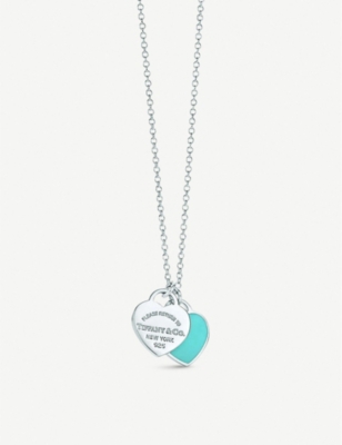 tiffany heart necklace silver