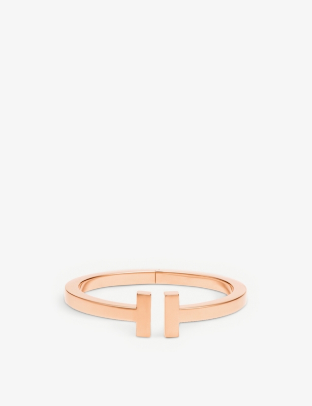 Tiffany T Square 18ct rose-gold bracelet