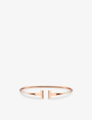 Tiffany & Co 18ct Rose-gold Wire Bracelet