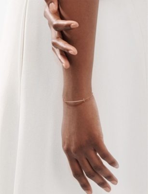 Tiffany T Smile 18ct rose-gold and diamond bracelet