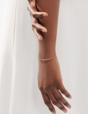 Tiffany T Smile 18ct yellow-gold and diamond bracelet