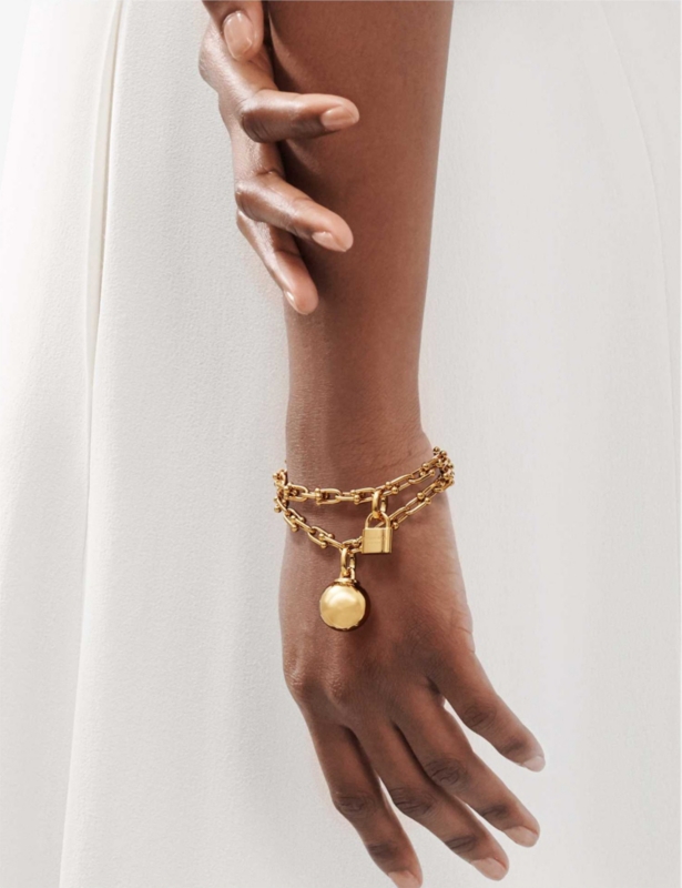 Tiffany HardWear 18ct yellow-gold wrap bracelet