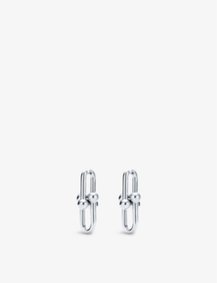 Tiffany HardWear Pearl Hoop Earrings in Sterling Silver