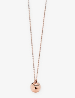 TIFFANY & CO TIFFANY & CO WOMENS ROSE GOLD HARDWEAR 18K ROSE-GOLD BALL PENDANT