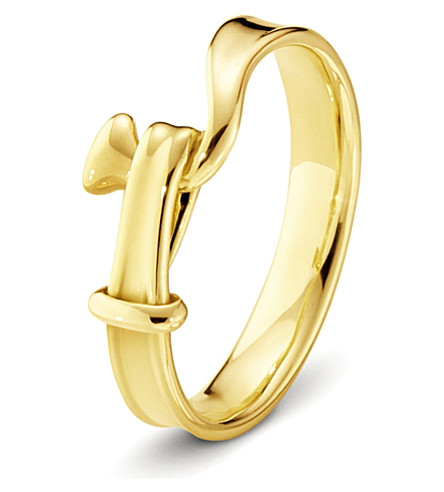 GEORG JENSEN   Torun 18ct yellow gold ring