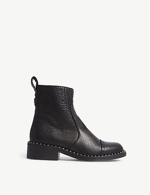 ZADIG&VOLTAIRE: Empress Clous studded leather ankle boots
