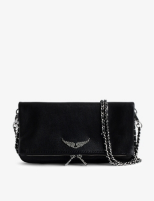 Black designer clutch best sale