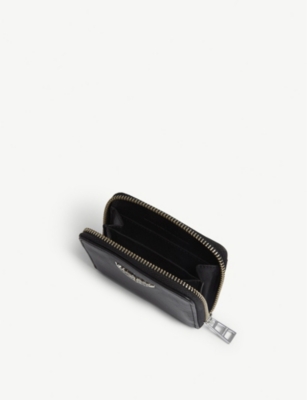 Shop Zadig & Voltaire Zadig&voltaire Womens Noir Leather Mini Wallet
