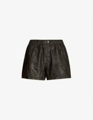 ZADIG&VOLTAIRE: Textured leather shorts
