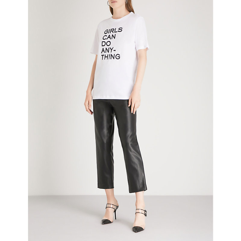 Shop Zadig & Voltaire Zadig&voltaire Womens Blanc Bella Cotton-jersey T-shirt