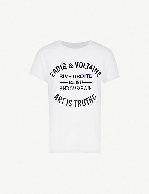 ZADIG&VOLTAIRE: Logo-print cotton T-shirt