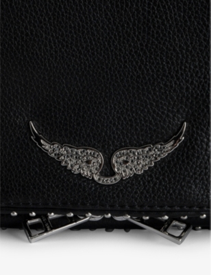 ZADIG&VOLTAIRE: Rock studded leather clutch