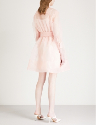 Maje pink organza dress hotsell