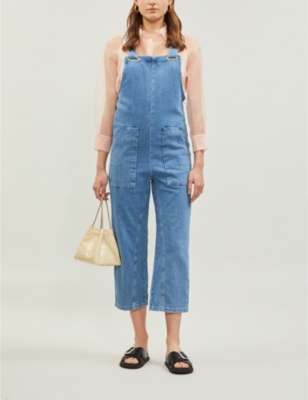 maje denim jumpsuit