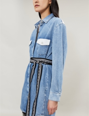 maje denim shirt dress 2-in-1 shirt dress Blue For Women