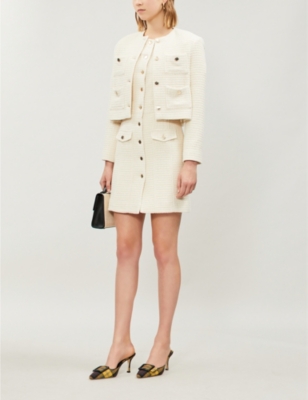 MAJE RILLIO BOUCLÉ TWEED DRESS