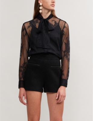 MAJE Cliclette lace blouse