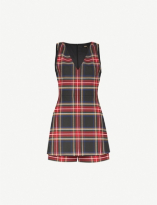 tartan playsuit