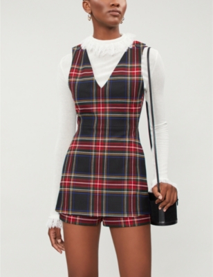 tartan playsuit