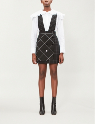 maje pinafore dress