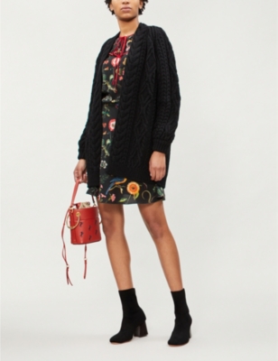 maje cable knit sweater
