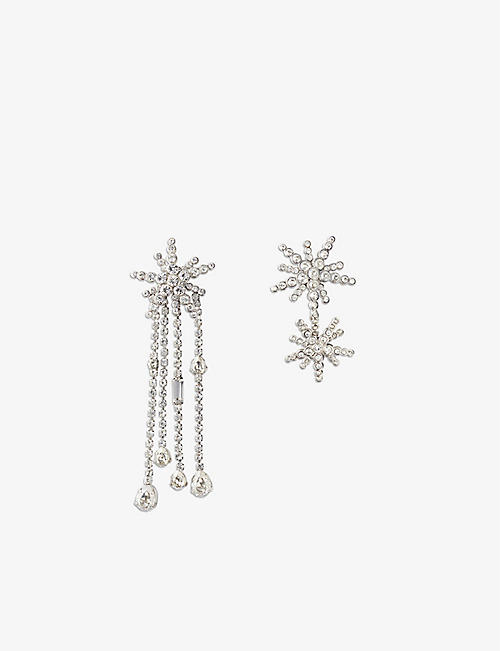 MAJE: Cystal-embellished earring and necklace